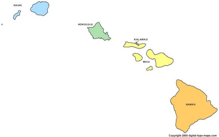 Hawaii counties