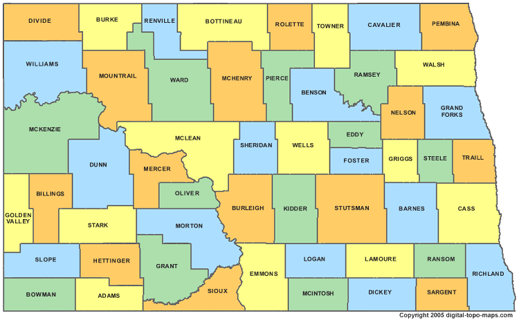 North Dakota counties