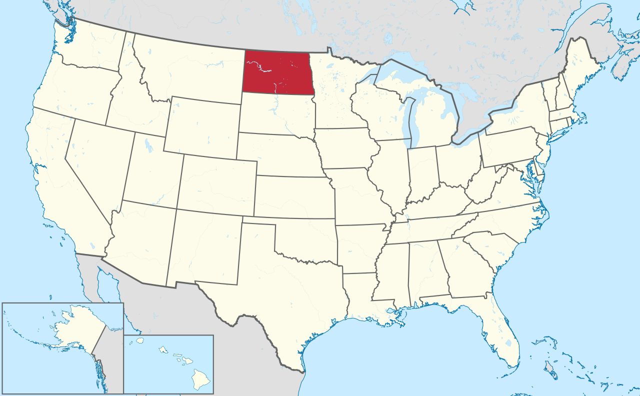 North Dakota in us