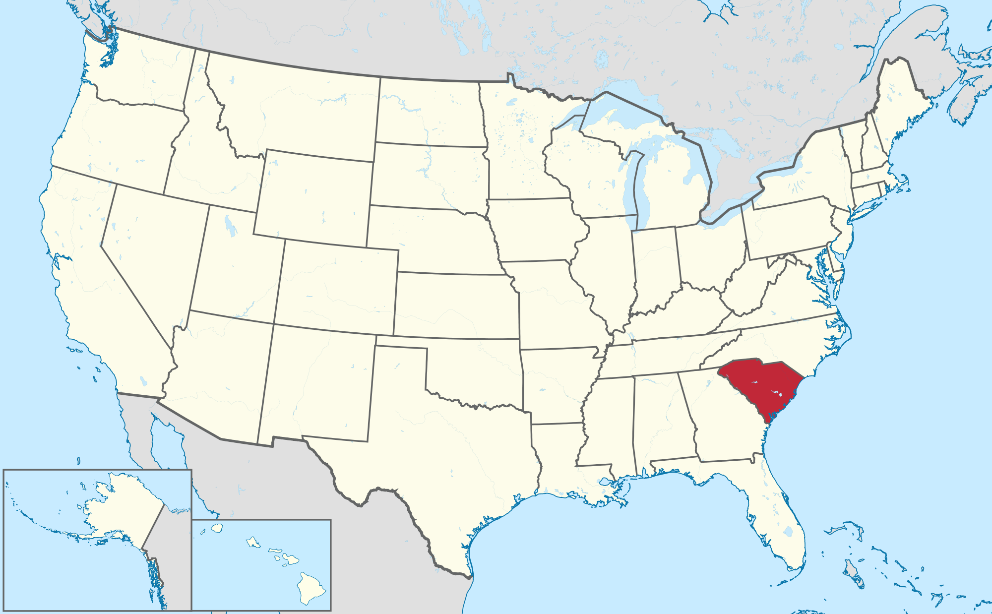 South Carolina in us