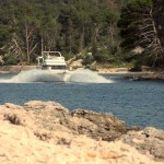 Yacht in Fahrt