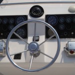 Steuerstand der Flybridge